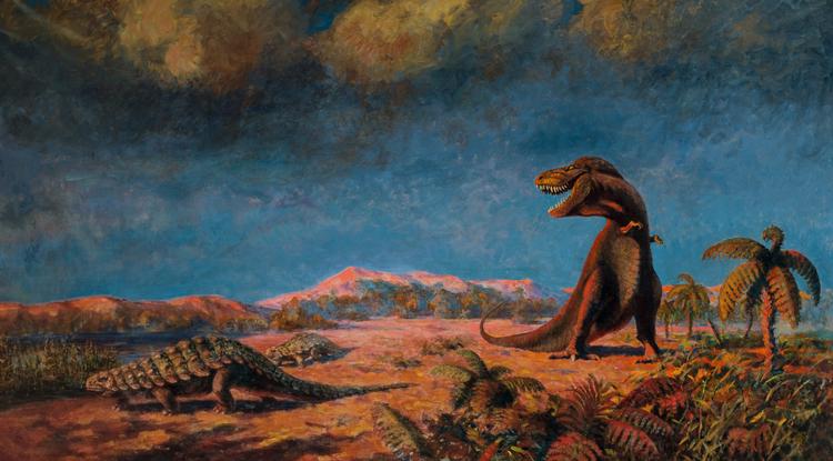 Den russiske videnskabsmand  Konstantin Konstantinovich Flyorov brugte nutidige dyr, når han forsøgte at male de forhistoriske dinosaurer. 

   