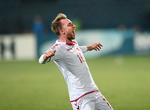 Som den første siden Nicklas Bendtner i 2008 har Christian Eriksen scoret i fire landskampe i træk. 