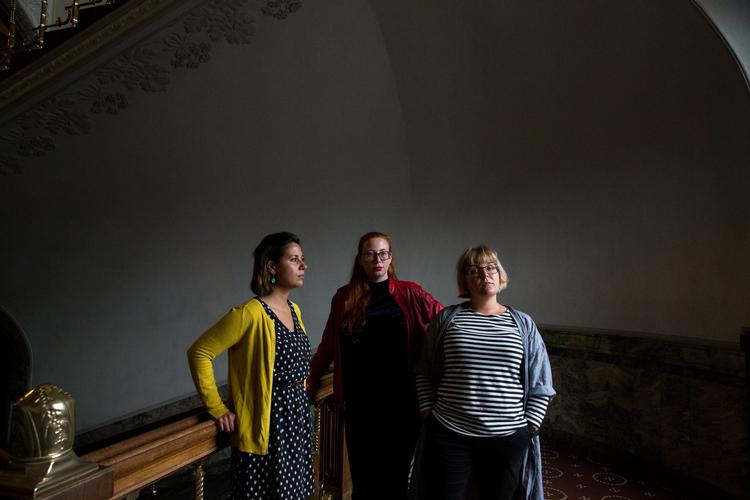 Det svenske Feministisk Initiativ får en dansk pendant. Fra venstre: Muneeza Rosendahl, Marie Raasthøj Hansen og Maria Mortensen. 