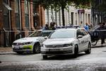 Området omkring statsministerens lejlighed har været afspærret hele eftermiddagen. 
   
