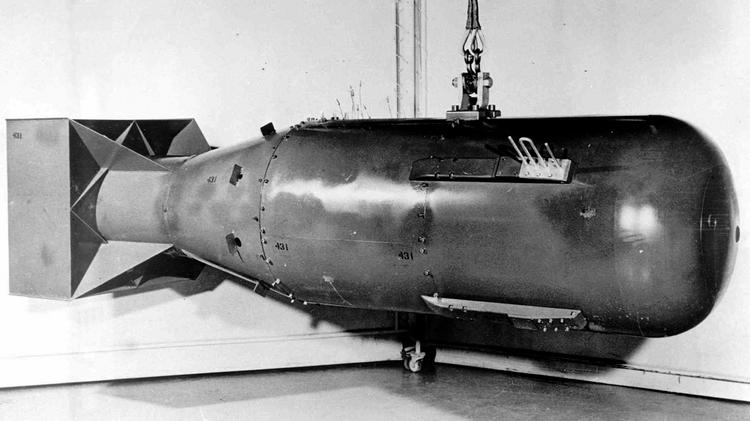 Den bombe, som Nordkorea testede i søndags, var 7-10 gange så kraftig som den a-bombe - Little Boy blev typen (billedet) kaldt - som USA kastede over Hiroshima 6. august 1945.  