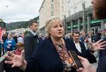 Erna Solberg blev vred, da Arbeiderpartiets formand sagde, at antallet af hadforbrydelser i Norge er vokset, mens hun har været statsminister.  