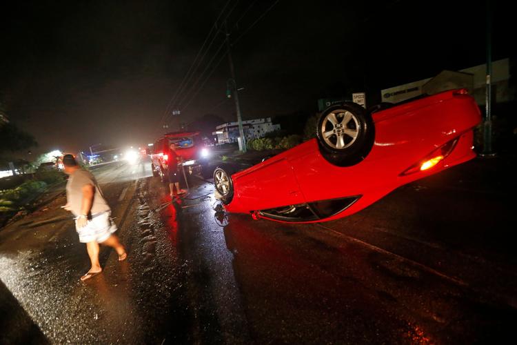 Et billede fra Cape Coral Parkway i Florida.  