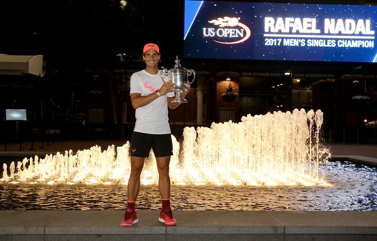 Det var første gang i fir e år, Rafael Nadal triumferede i New York, hvor han nu har vundet tre gange.  