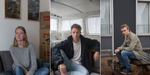 Karen Thule, Justus Herman og Aske Ryskov Kjær har fundet hver sin kreative løsning på at stå uden bolig.  