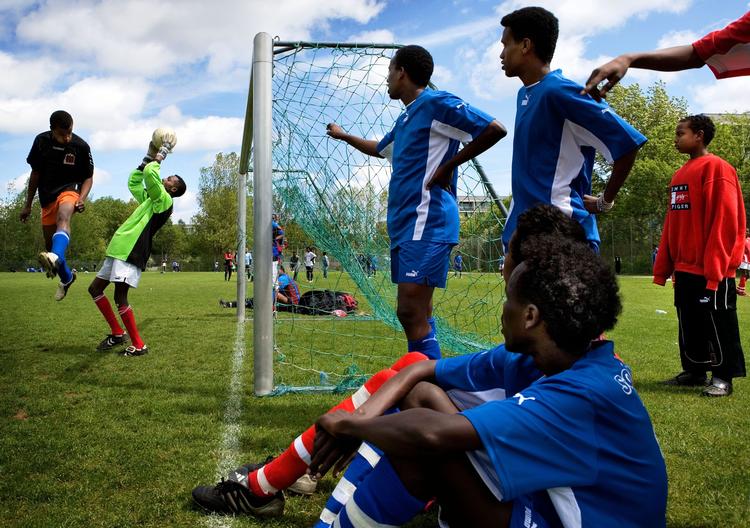 Det er kvoteflygtninge som disse somaliere, den danske regering har sat et stop for modtagelsen af. 