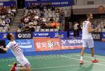 Mathias Boe (tv) og  Carsten Mogensen har tidligere i år sejret i Singapore og Sydkorea.  