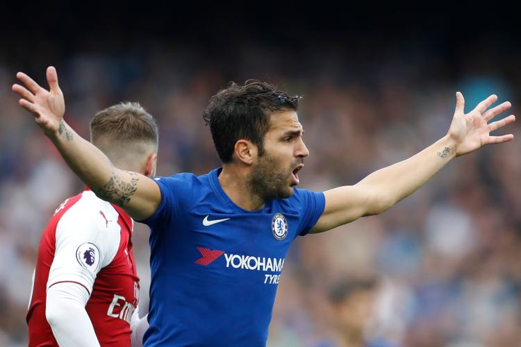 
Cesc Fabregas spillede en god første halvleg for Chelsea, men blegnede som resten af holdet efter pausen. 