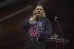 Ved årets Guldtuben-show 'roastede' komiker Anders Matthesen (i forklædning) unge youtubere. Arkivfoto Henning Hjorth