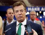 Paul Manafort ses her i juli 2016, da han stadig var kampagnechef for Donald Trumps præsidentkampagne.  