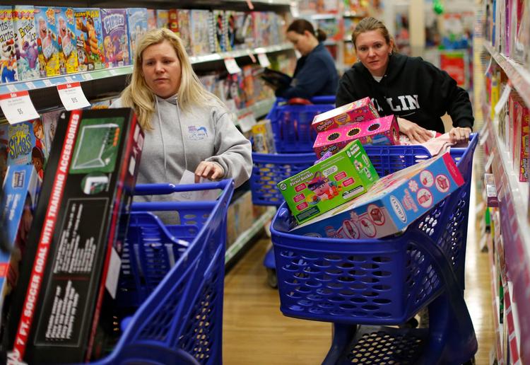 En Toys R Us-butik i USA på en Black Friday-amokdag i 2015. 