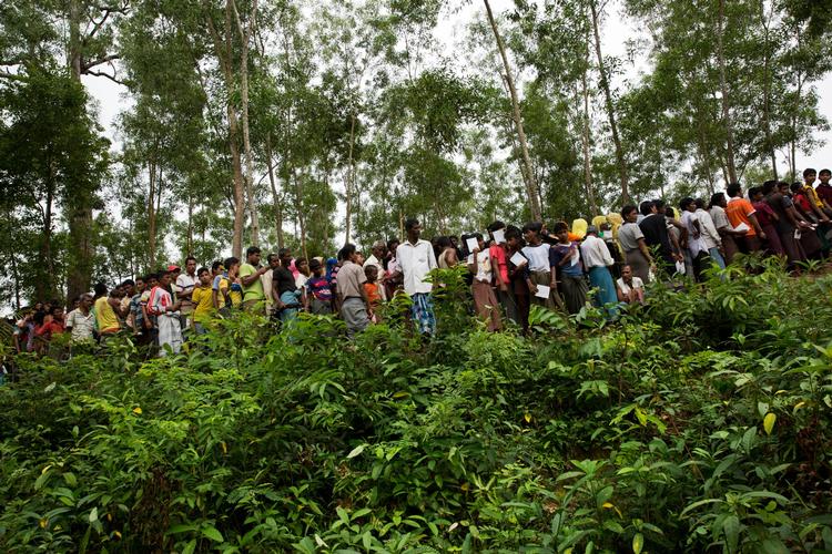 Rohingyaer på flugt. 