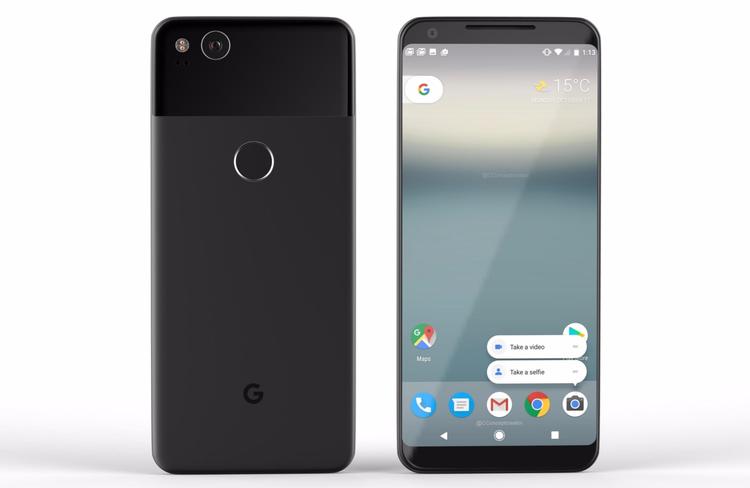 Googles Pixel-telefoner anses af eksperter som havende det bedste smartphone-kamera på markedet, takket være HTC, der har produceret telefonen for Google. Billedet er et grafisk designet modelfoto baseret på lækkede informationer om efterfølgeren, Google Pixel 2, der forventes annonceret 4. oktober.  