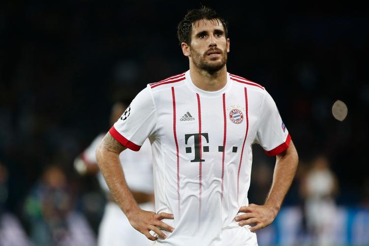 Bayerns forsvarsspiller Javi Martinez var på overarbejde i aftes i Paris.  