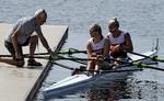 »Der er jo andre både end guldfireren, der har taget medaljer«, siger sportschefen hos Dansk Forening for Rosport, Finn-Trærup Hansen. Udfordringerne har været mange op til dette VM, men indtil videre går det meget godt for danskerne. På billedet ses Anne Larsen og Mette Dyrlund i minutterne inden deres semifinale.
   