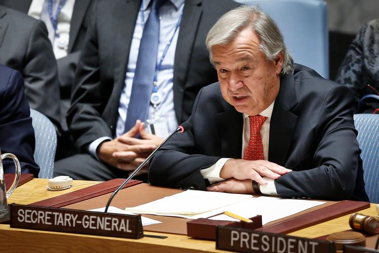 FN's generalsekretær, António Guterres orienterede i dag Sikkerhedsrådet om situationen i Myanmar.  