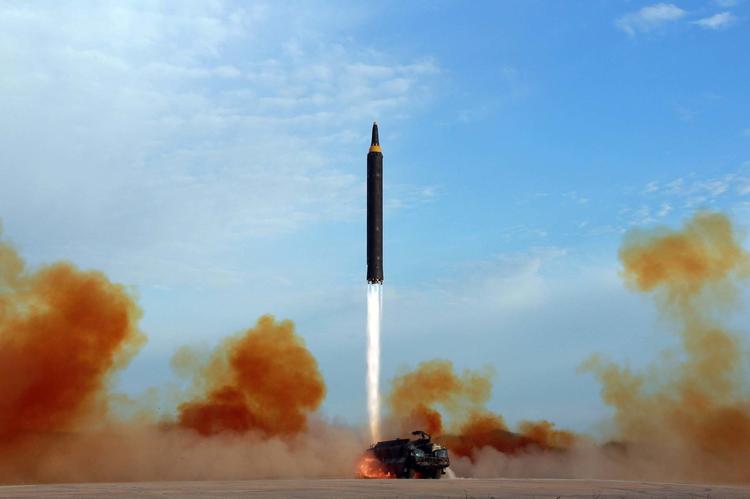 Atomspredning. Årets modtager af Nobels Fredspris, ICAN, kæmper for et forbud mod atomvåben. Arkivfoto: Korean Central News Agency/Korea News Service via AP
   