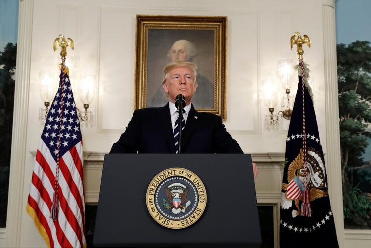 Donald Trump sendte sine tanker til de sårede og de dræbtes efterladte. 