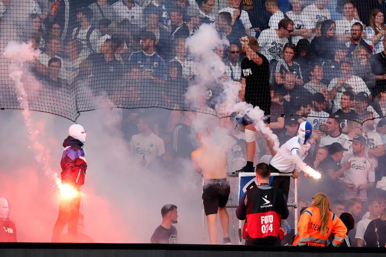 En gruppe af FC Københavns fans gik amok under kampen mod Brøndby tidligere i sæsonen.  