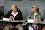 Den amerikanske præsident, Donald Trump og hustruen Melania. 