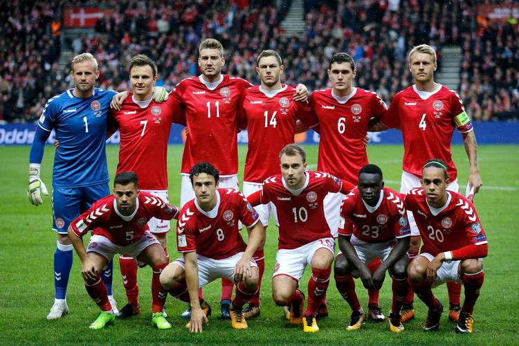  Kasper Schmeichel, William Kvist, Nicklas Bendtner, Henrik Dalsgaard, Andreas Christensen og Simon Kjær,  Riza Durmisi, Thomas Delaney, Christian Eriksen, Pione Sisto og Yussuf Poulsen.


   