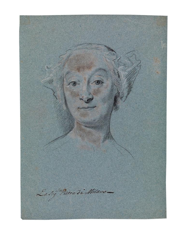 Det har givetvis været den tysk-danske kunstner Carl Marcus Tuschers intention, at den unge kvindes delikate udtryk skulle bevæge os. Men det, som nu gør indtryk, når man betragter ’La signiora Pietra di Milano’ fra 1700-tallet er plamager på kvindens kinder, pande, hage og hals. 