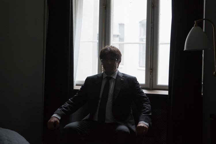 Cataloniens regeringschef, Carles Puigdemont, der kæmper mod Spaniens regering for catalonsk selvstændighed. 