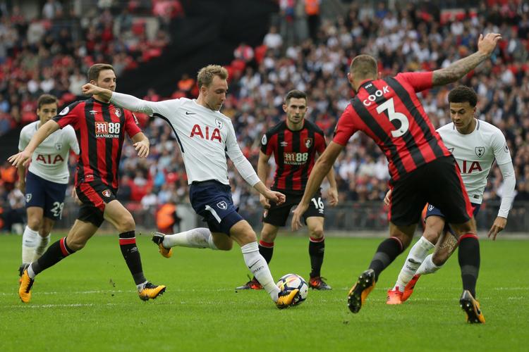 Tottenhams Christian Eriksen var på pletten lige efter pausen.  