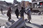 Syriske civile på flugt fra Raqqa. 