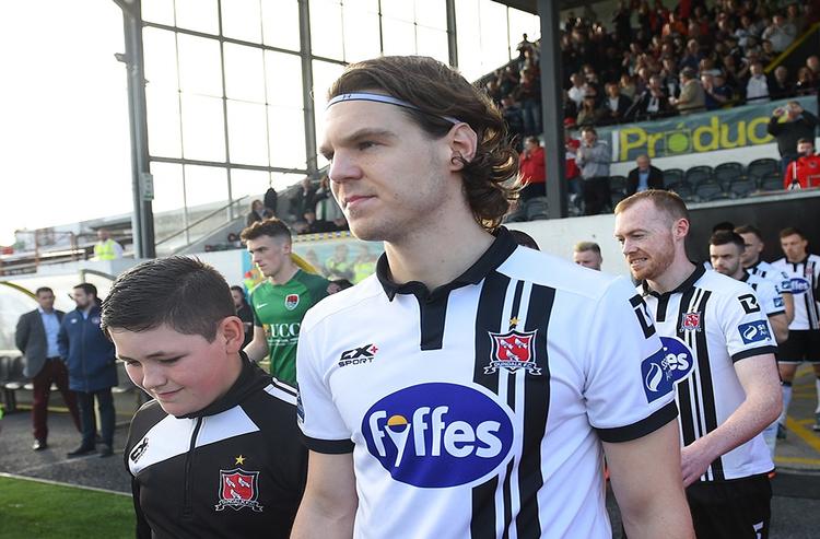 22 ligakampe og 3 mål har Niclas Vemmelund bidraget med for Dundalk i denne sæson. 