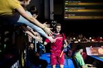 32 minutter var Victor Axelsen om at vinde sin første kamp i Denmark Open. 