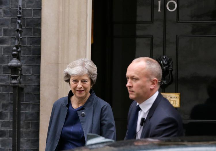 Theresa May forlod tidligere i dag hjemmet i Downing Street for at tage til møde med sine EU-kolleger. 