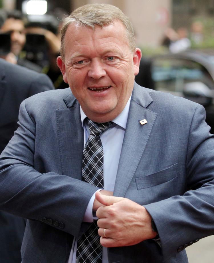 Lars Løkke Rasmussen ved ankomsten til EU-topmødet i går. 