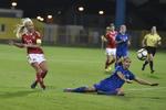 Pernille Harder fyrer af og  scorer til 0-2 mod Kroatien. 