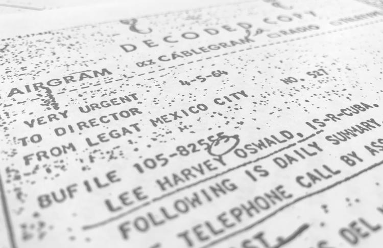 Et dokument fra 5. april 1964, som nu er blevet offentliggjort. 