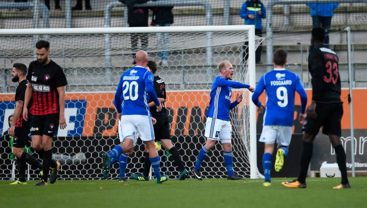 Et straffespark begået mod Mayron George gav Mikkel Rygaard mulighed for at udligne til 1-1. 