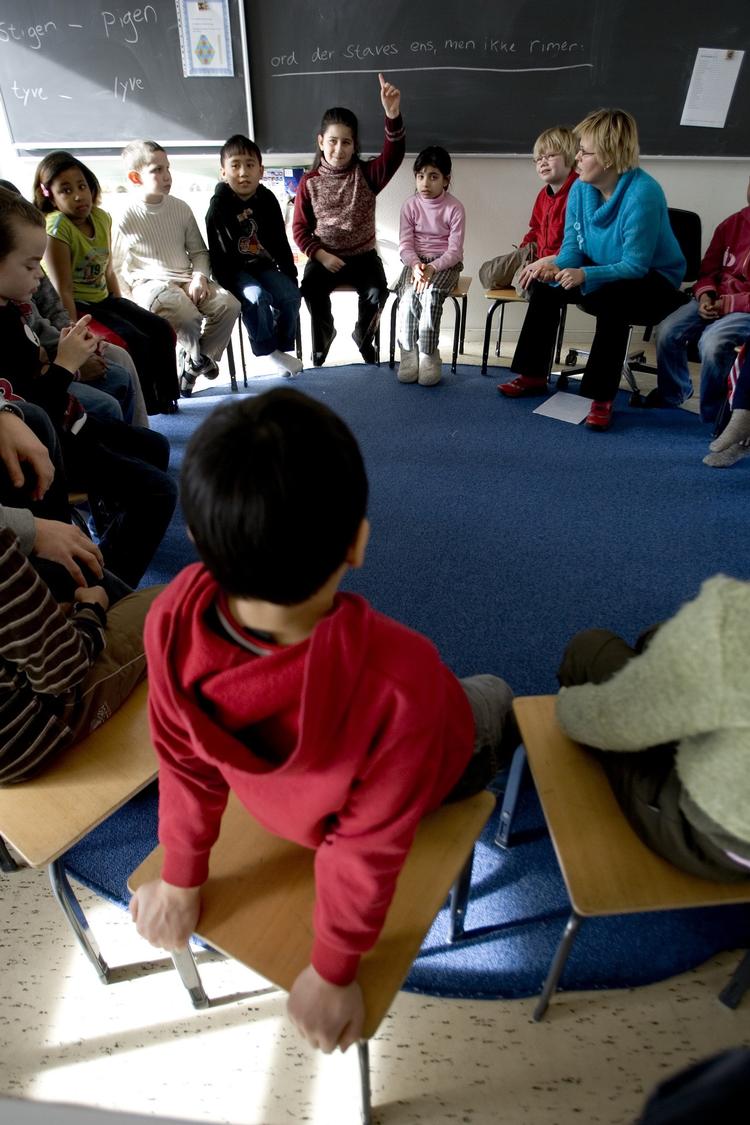 På H.C. Andersen Skolen, der ligger i Vollsmose ved Odense, er en stor del af eleverne tosprogede.   