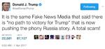 Hvem lyver? Det er blevet moderne at diskutere sandt eller falsk på sociale medier, og en af de allermest ihærdige debattører på det område er USA's præsident, Donald Trump. Screendump fra Twitter/ AP 