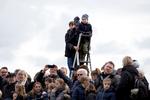 Ved Magasindammen havde nogen fået sig en udkikspost. 