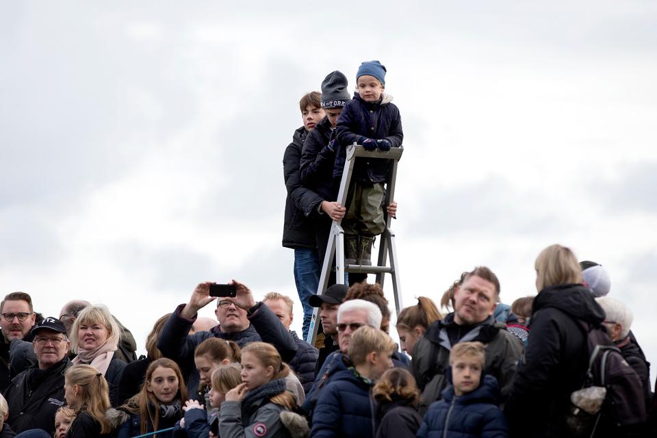 Ved Magasindammen havde nogen fået sig en udkikspost. 
