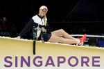 Caroline Wozniacki poserer efter sin storslåede sæsonfinalesejr i Singapore. Måske sæsonen med kåringen som Årets Sportsnavn i Danmark. I givet fald vil det være anden gang.
   