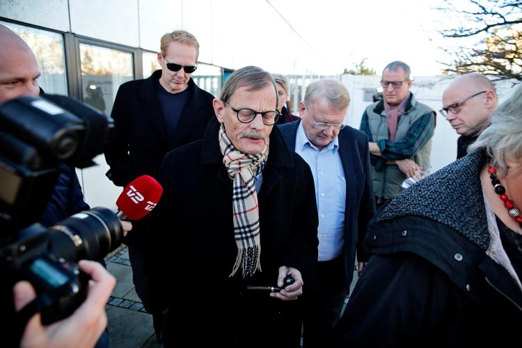 Næstformand i bestyrelsen for Roskilde Bank Niels Erik Quist Krüger ankommer til retten. 
   