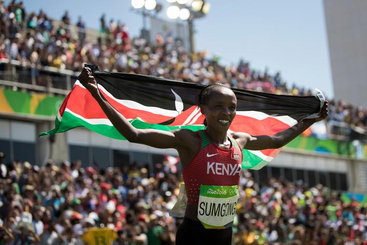  Jemima Sumgong er en af flere kenyanere, der er taget for doping de senere år.  