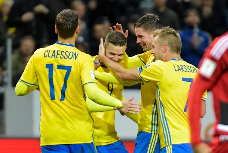 Sverige scorede 26 gange i 10 kampe i kvalifikationen.  