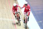 Casper Folsach og Niklas Larsen i perfekt samarbejde på kurs mod World Cup-guldet i Manchester. 