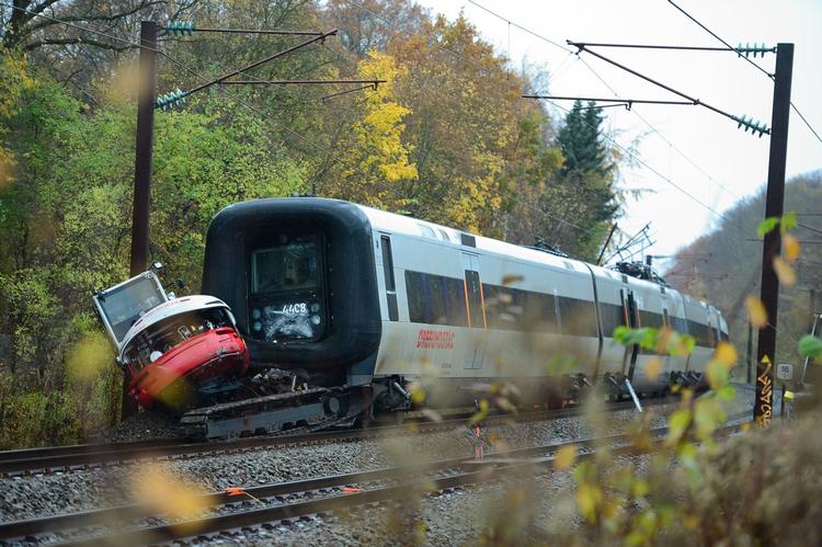 Påkørselen var en voldsom oplevelse for passagererne. 