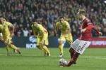 Danmarks seneste straffespark scorede Christian Eriksen på mod Rumænien i oktober.  