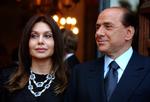 Silvio Berlusconi og Veronica Lario mens alt var godt.  