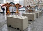 Der er sat betonblokke op i Essen, hvor politiet mener, at der skulle ske et angreb. 