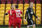 To af FC Nordsjællands mål i første halvleg blev scoret af Emiliano, der hedder Marcondes til efternavn. 
